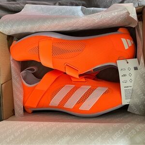 Adidas Vibrant Orange Cycling Shoes